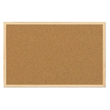 5 Star Korktafel 40 x 30 cm mit Holzrahmen in braun