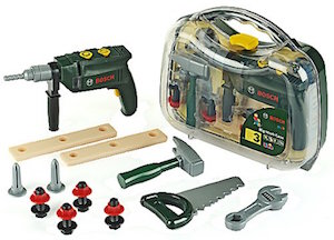 Bosch Kinderwerkzeug Koffer in groß und transparent
