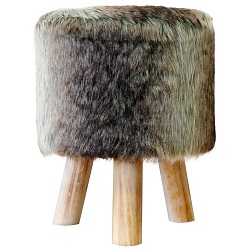 Hüttenzauber Fellhocker