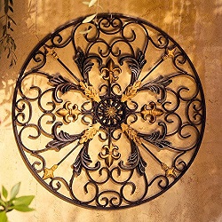 Wandornament Taman wanddeko aus metall