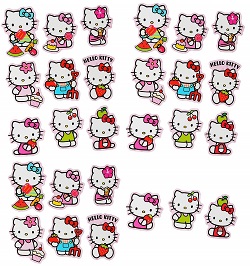 Hello Kitty Set beispielsweise fürs Stickeralbum