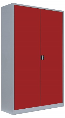 Stahlblech Lagerschrank in rot