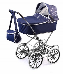 DDR Puppenwagen in blau